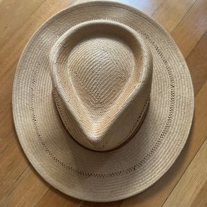 NWT GIGI PIP Arlo Honey Straw Teardrop Fedora XL